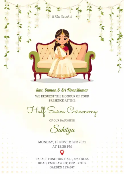 Sample invitation card